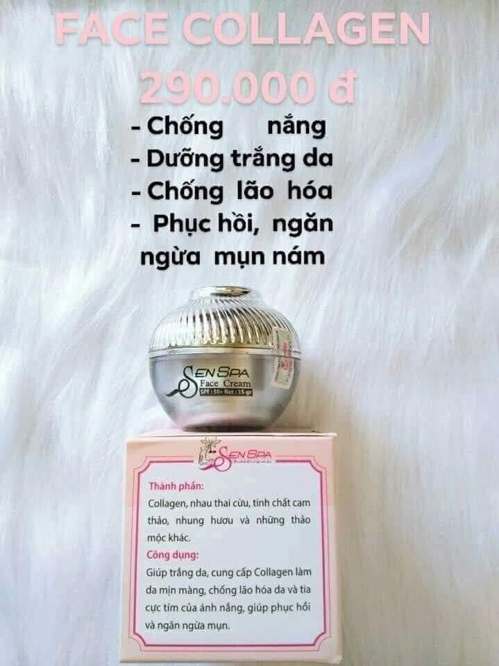 kem face collagen sen spa