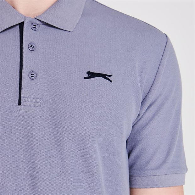 Áo Thun Polo Nam Slazenger Plain (màu Granite) - Hàng size UK