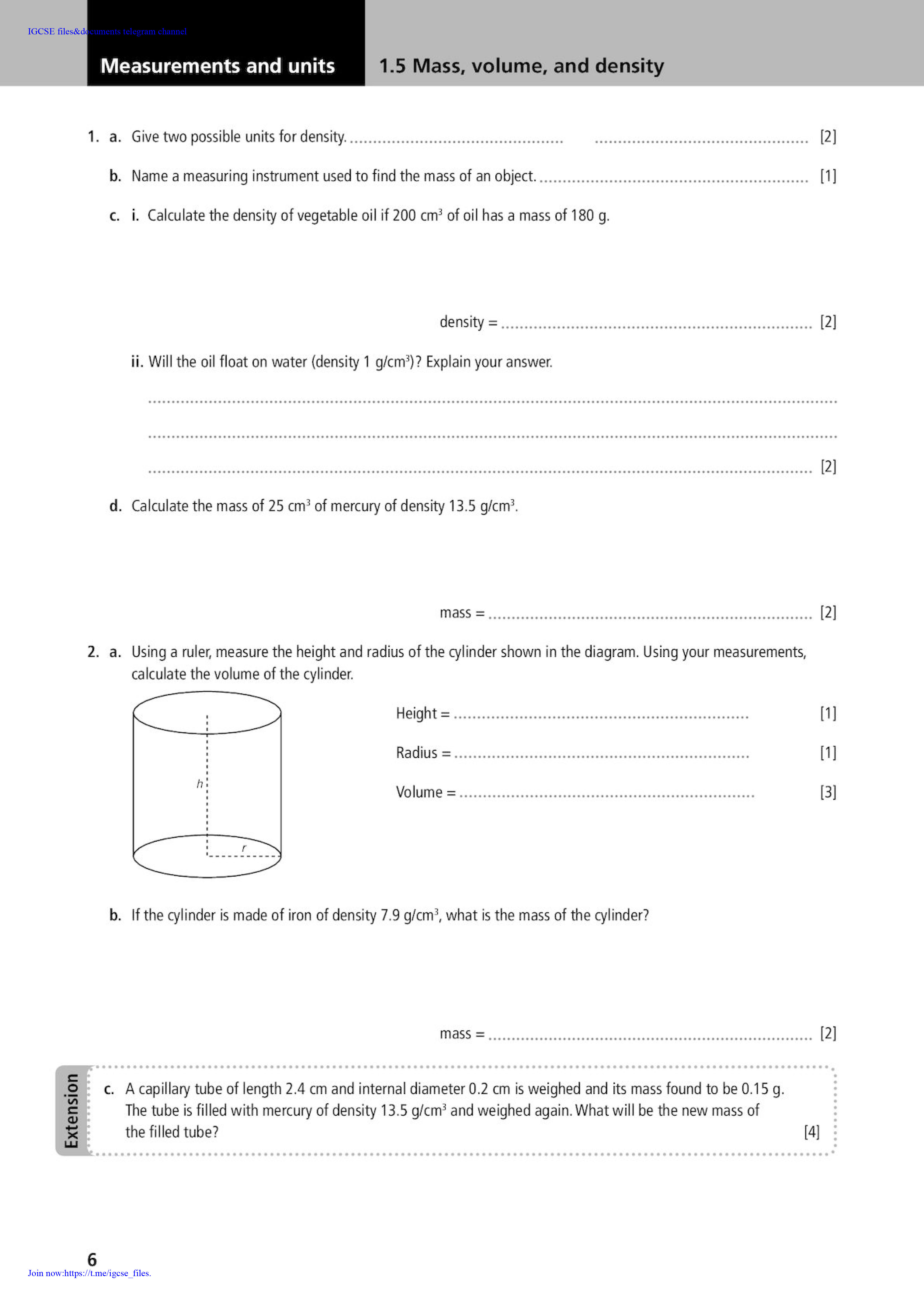 Complete Physics for Cambridge IGCSERG Workbook