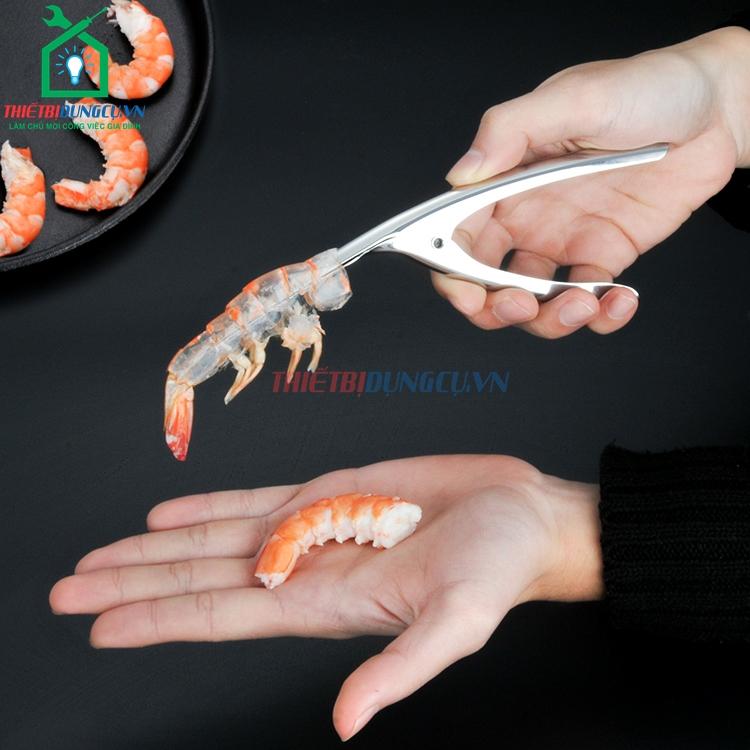 Dụng cụ lột vỏ tôm