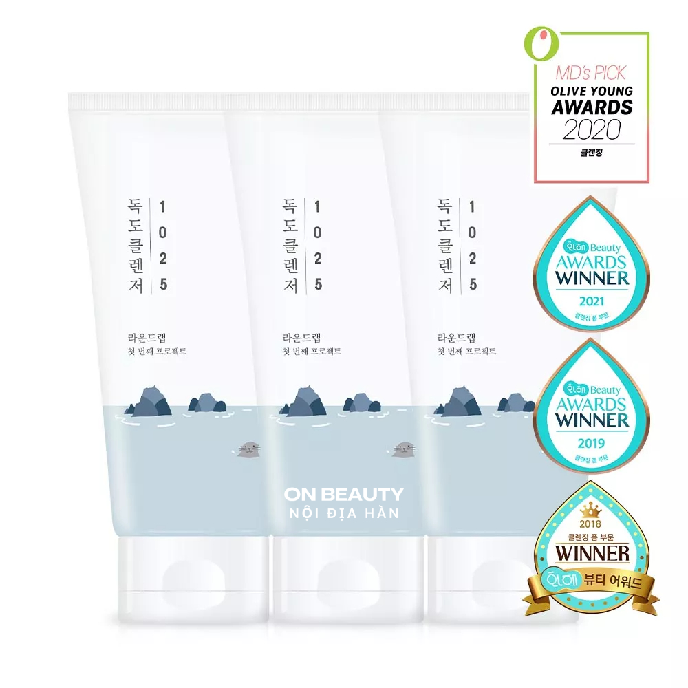[Bill Hàn] Sữa rửa mặt Round Lab 1025 Dokdo Cleanser bản nội địa