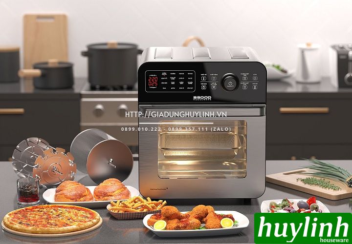 [Voucher 350k] Nồi chiên không dầu điện tử 2Good Vortex S20 - 14.5 lít - Tặng găng tay - 16 chức năng