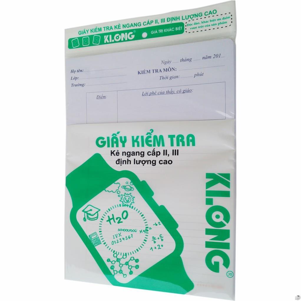 Giấy kiểm tra cấp ii, iii b5 25 kép 70/92; ms: 277 .