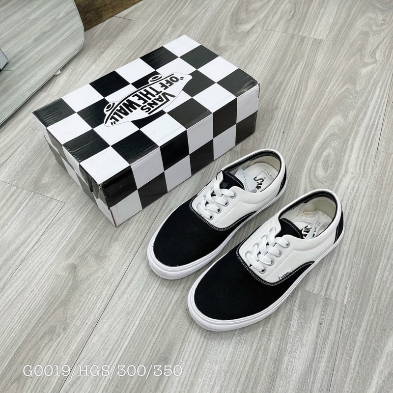 GIÀY VAN.S ERA CLASIC B.LACK WHITW SC [ FREESHIP + BOX ]