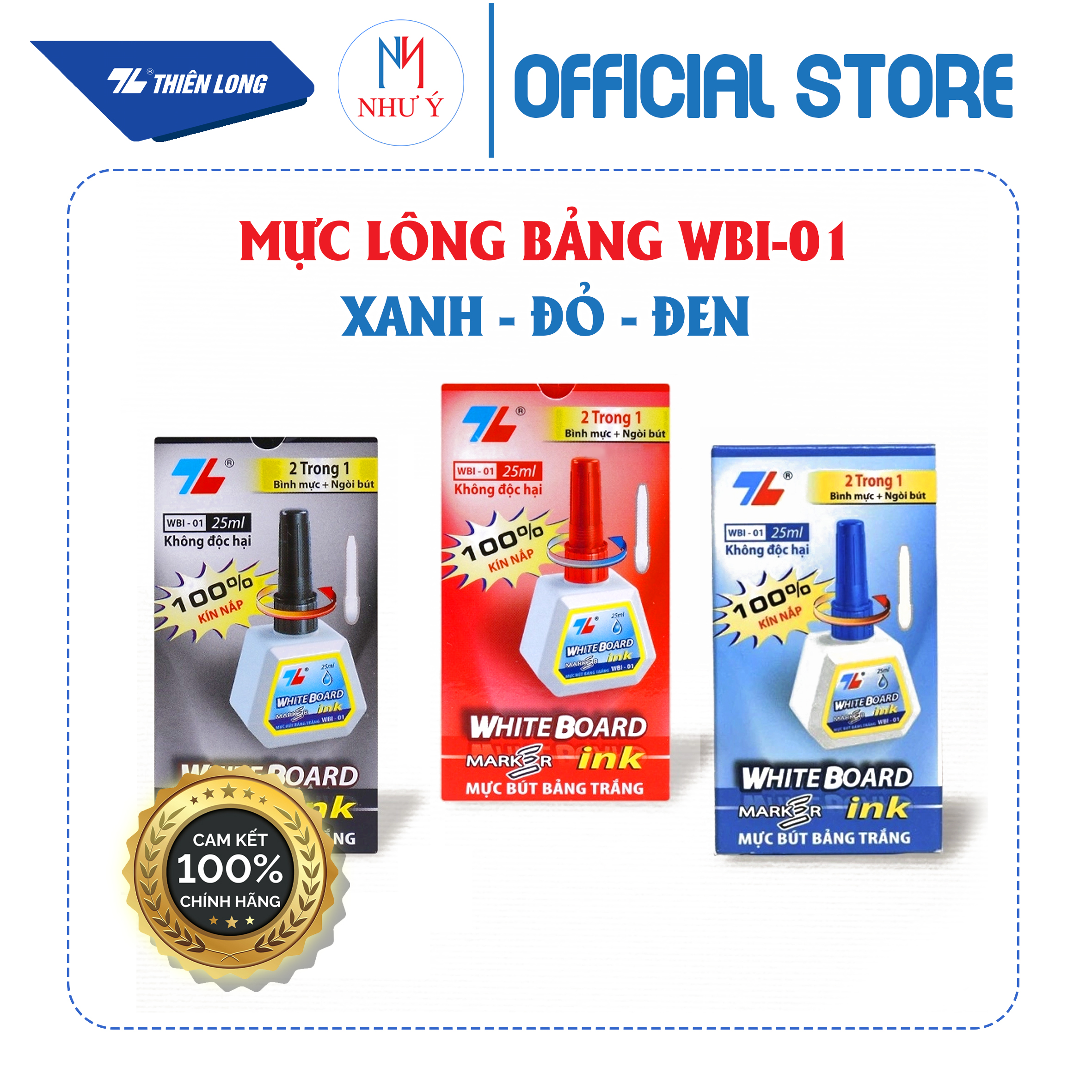 Mực lông bảng Thiên Long WBI-01