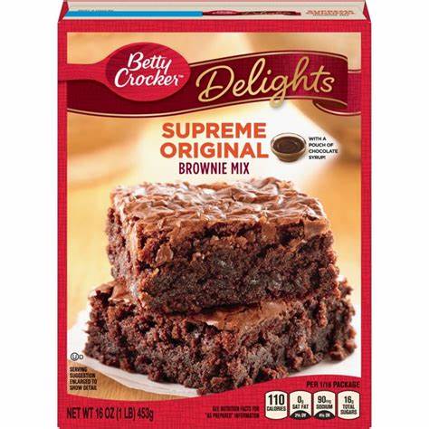 Bột bánh Brownie Mix Supreme Original Betty Crocker 453g