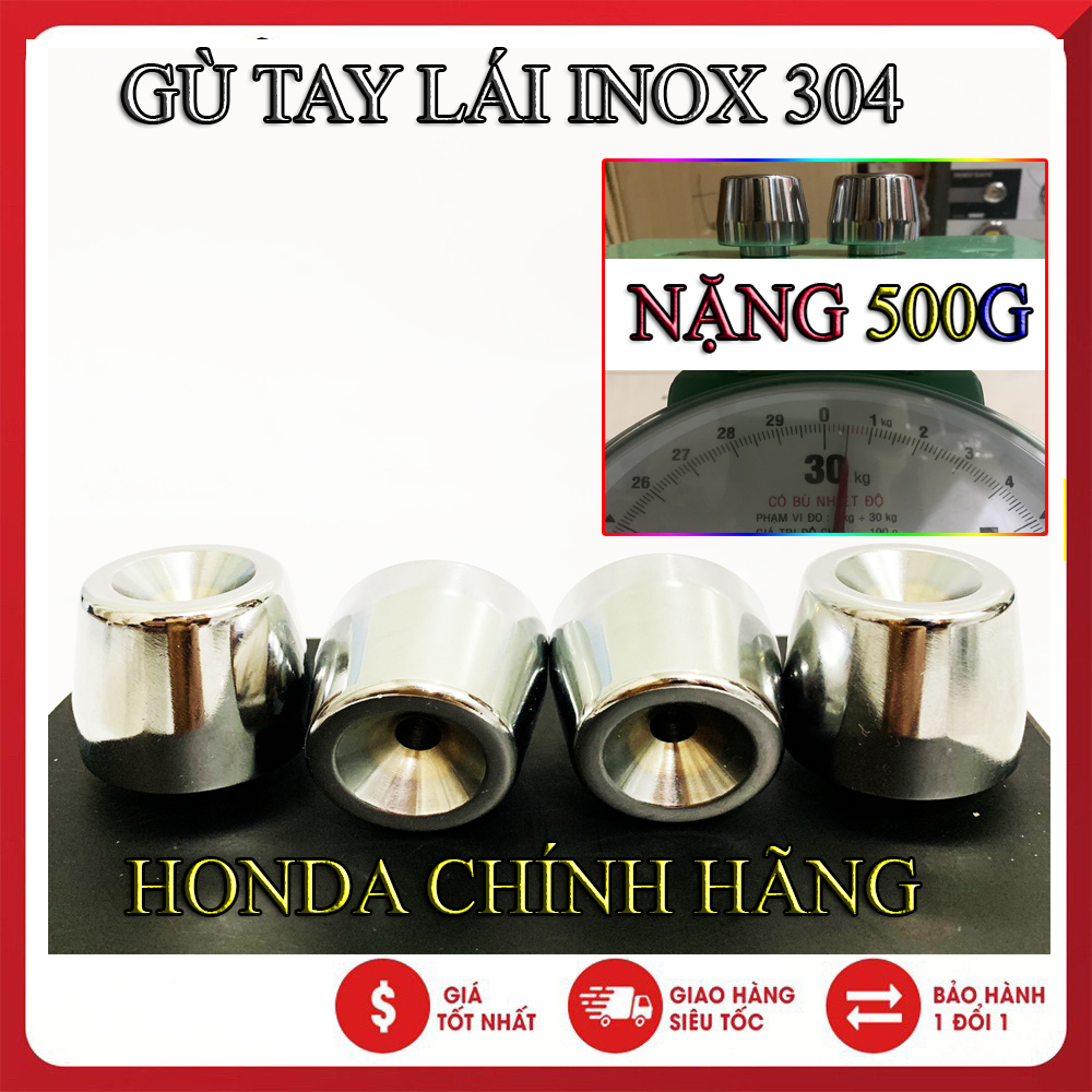 GÙ CHỐNG RUNG TAY LÁI XE MÁY INOX 304 HONDA CHÍNH HÃNG CHO SH , PCX – GIÁ 1 CẶP