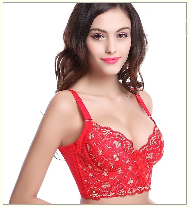 Áo corset thêu hoa - Áo corset 2 dây giảm mỡ lưng mỡ nách -Áo ngực bản to có gọng nâng ngực mút mỏng