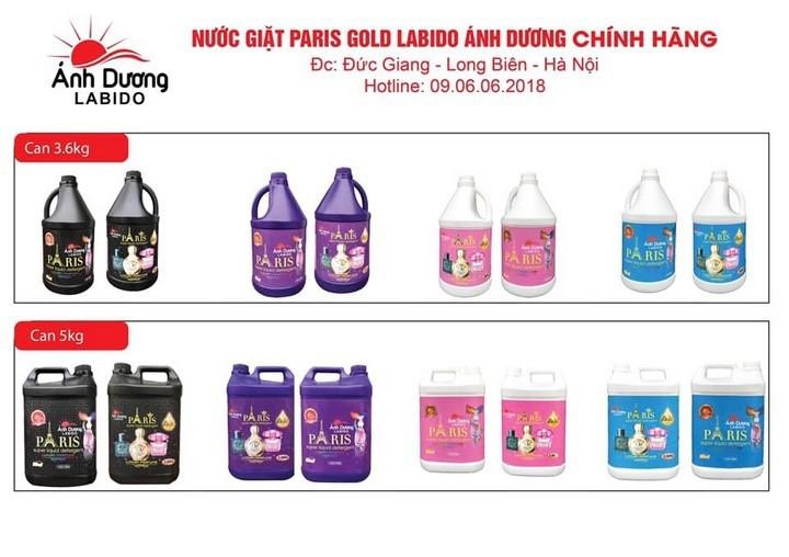 Combo 2 trai nước giặt paris labido ánh dương