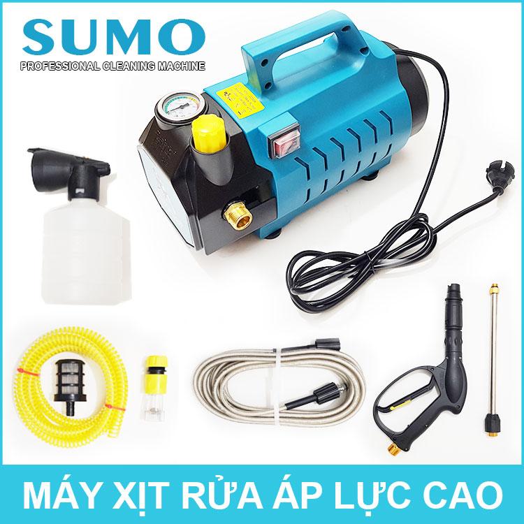 [HCM]Máy Xịt Rửa Áp Lực Cao 220V 2200W 150Bar 8L SUMO TW-05 Có Chỉnh Áp Lực