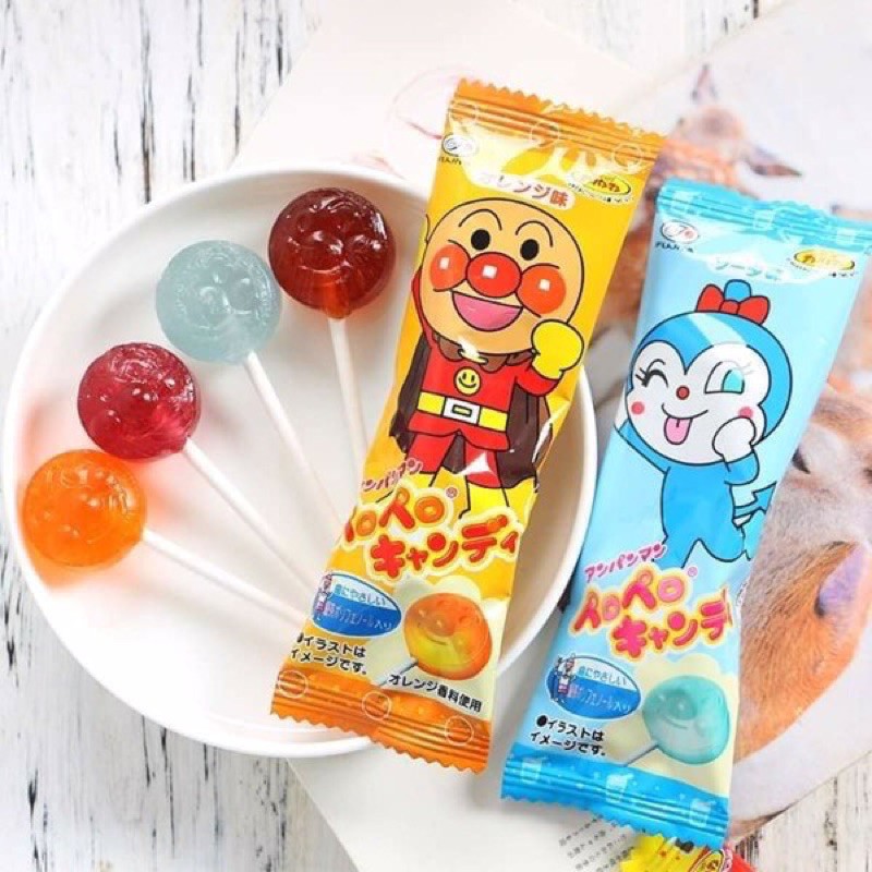Kẹo mút chú hề Anpanman Nhật Bản (1 cây dùng thử)