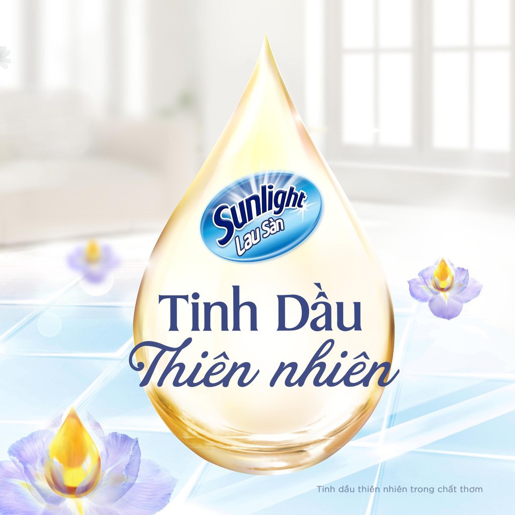 [HCM]Sunlight Lau Sàn Tinh Dầu Hoa Lily Can 3,6L (Hồng)