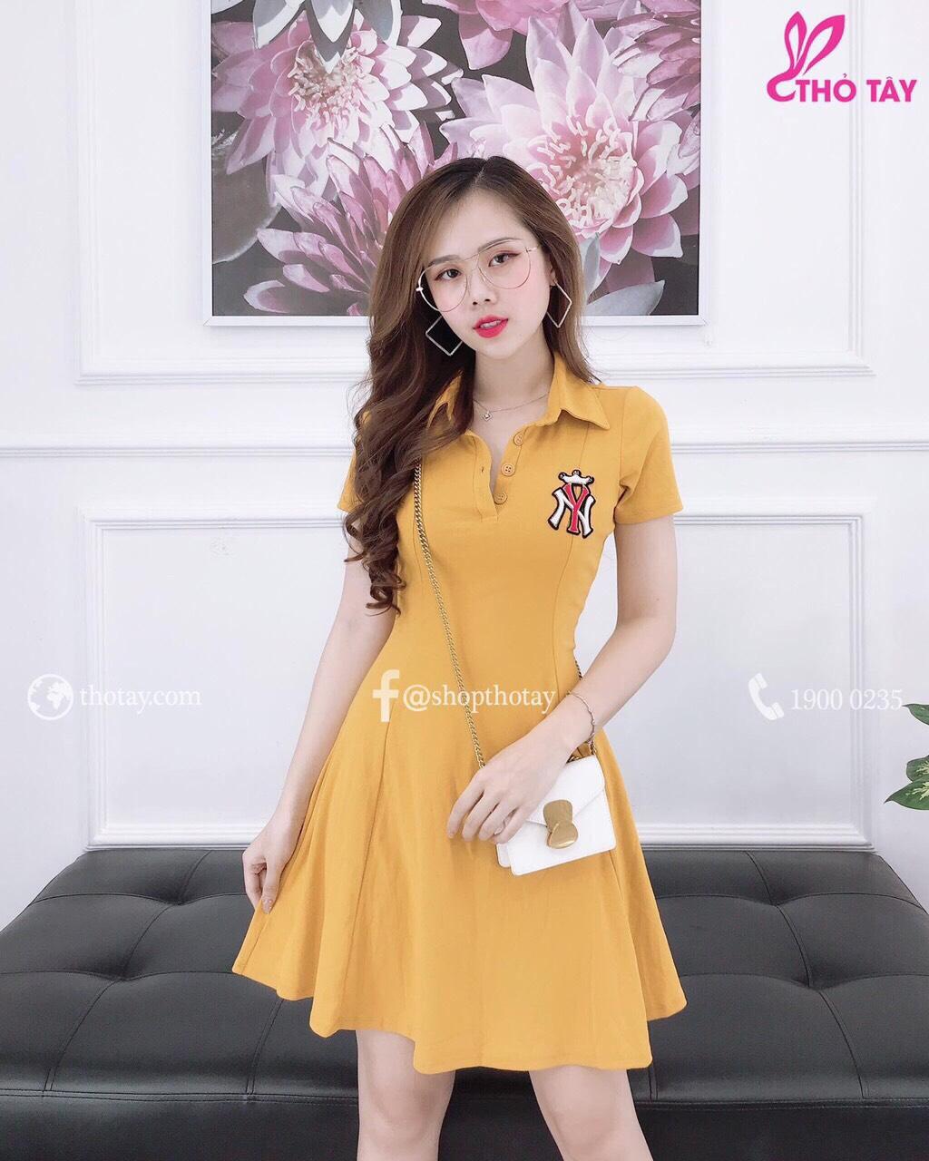 Đầm mặc nhà túi trái tim phối caro-DN008