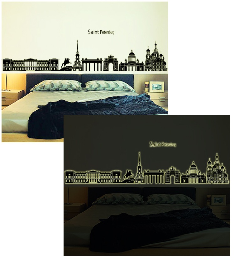 [HCM]Decal dán tường Dạ quang Saint Petersburg