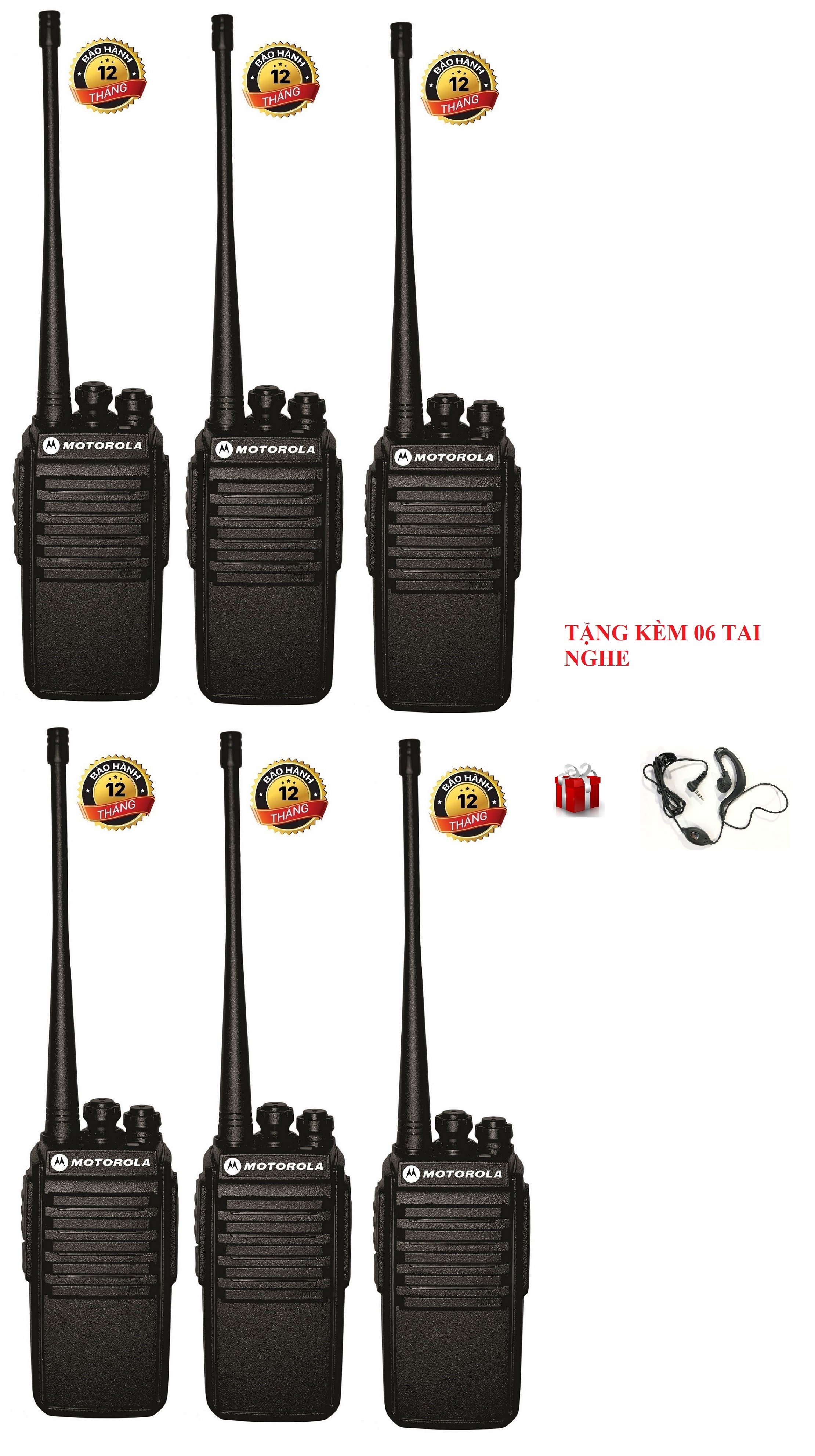 Bộ 6 Bộ đàm Motorola GP650 (Bộ đàm giá rẻ)