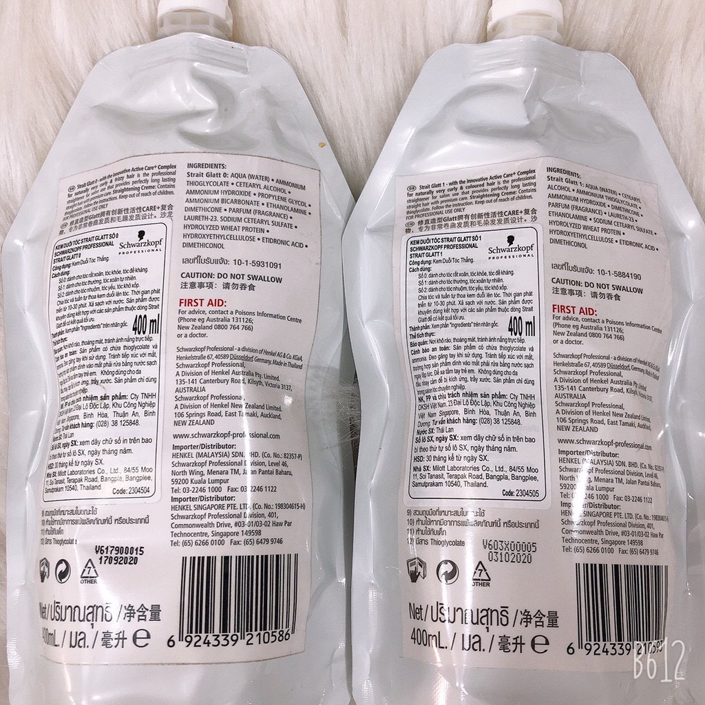 Thuốc uốn duỗi tóc Schwarzkopf Glatt 400ml