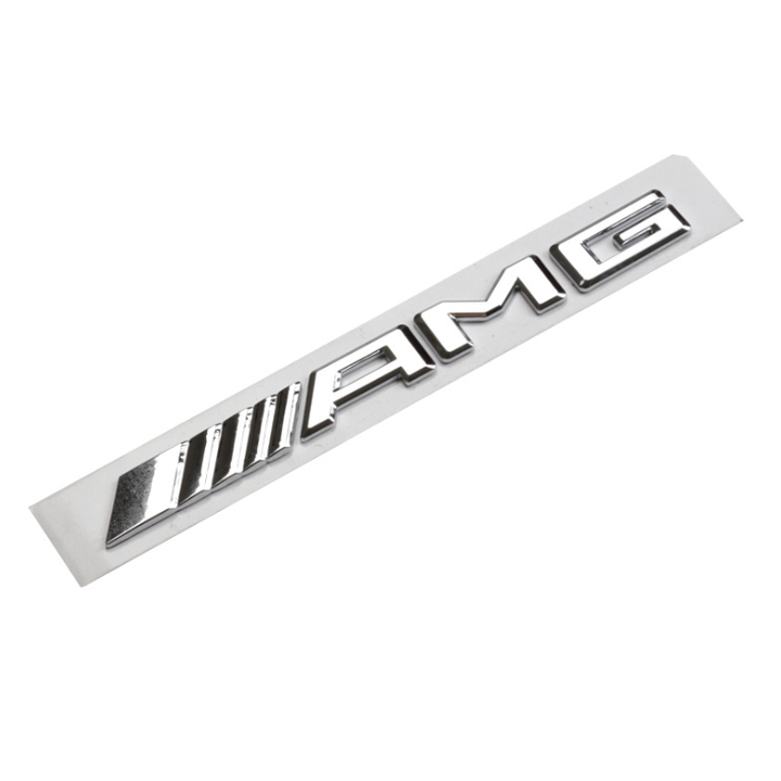 Decal logo 3D chữ nổi AMG dán xe đuôi ô tô