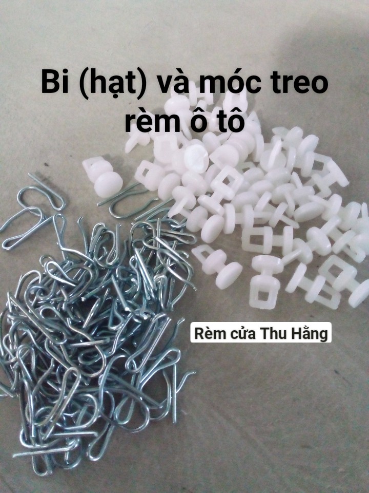 Hạt kèm móc s treo rèm ô tô