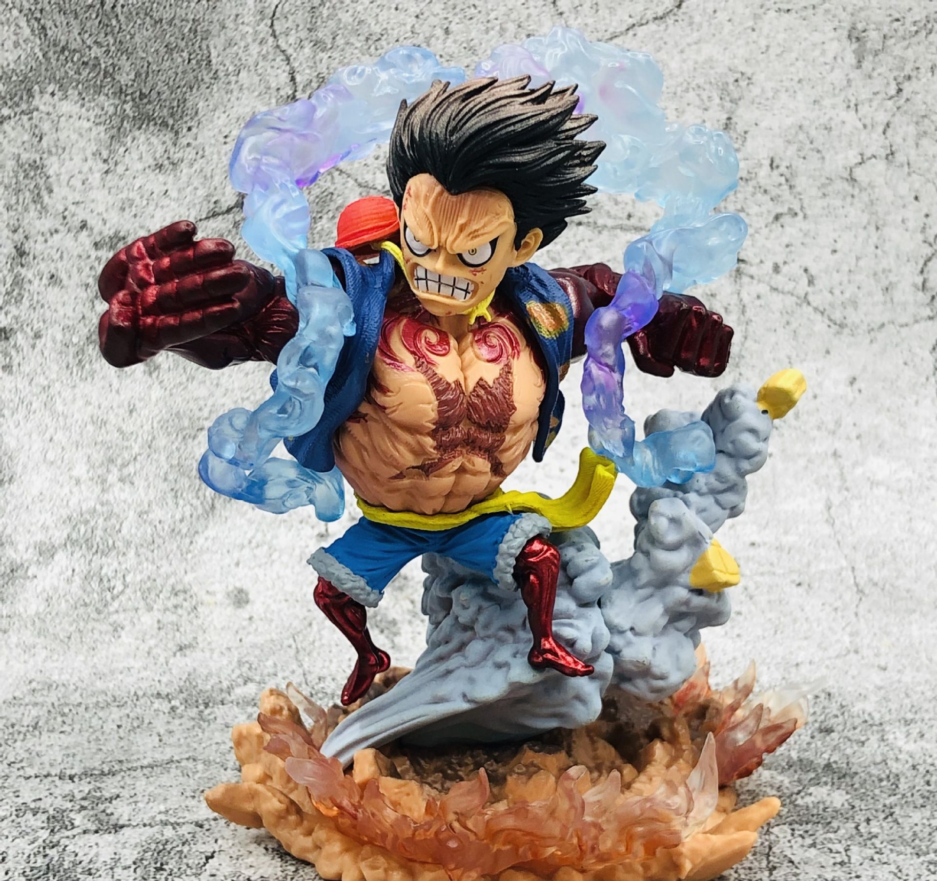 (16cm) Mô hình Luffy Gear 4 Chibi cực đẹp - Mô hình OnePiece