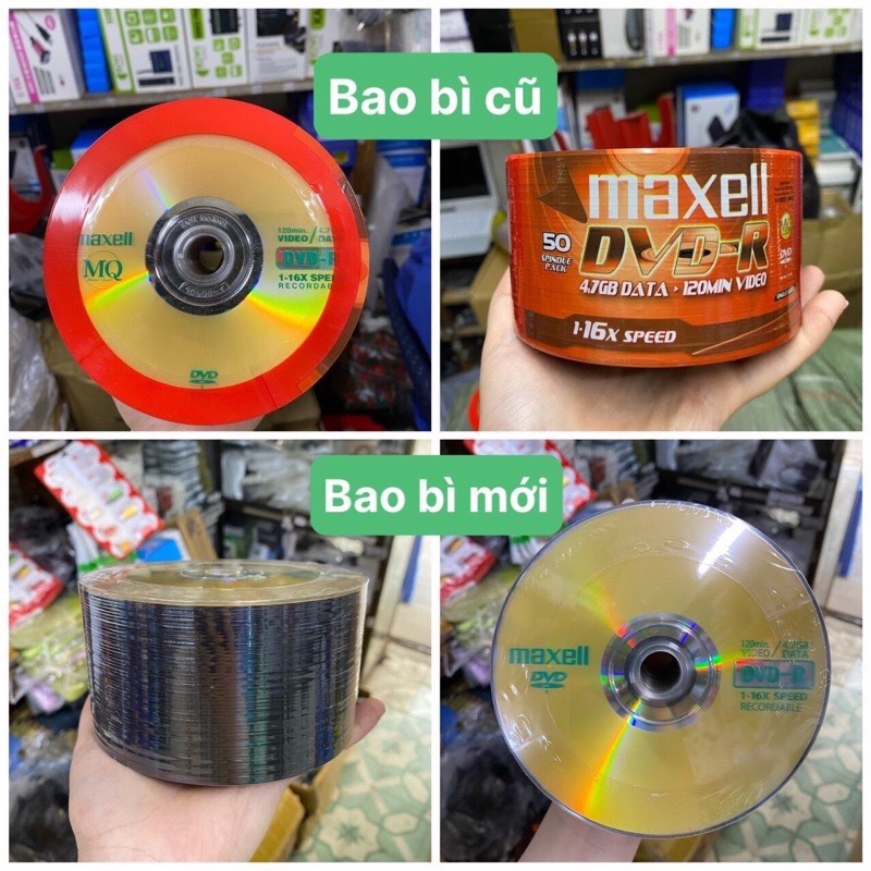 Bộ 50 đĩa trắng DVD-R Maxell 4.7GB