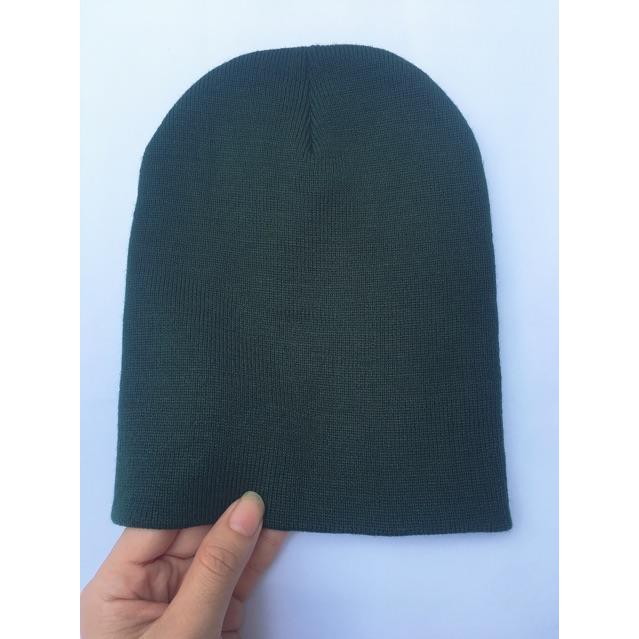 Mũ Len Beanie Trơn Dáng Ngắn 21Cm (Sỉ Tận Xưởng)
