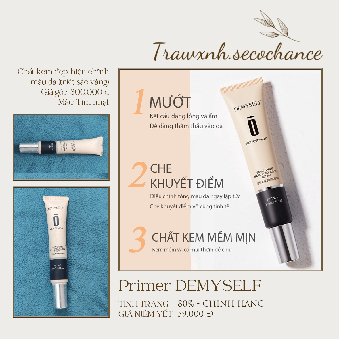 (THANH LÝ) KEM NỀN HIGHEND - AUTH GIÁ RẺ