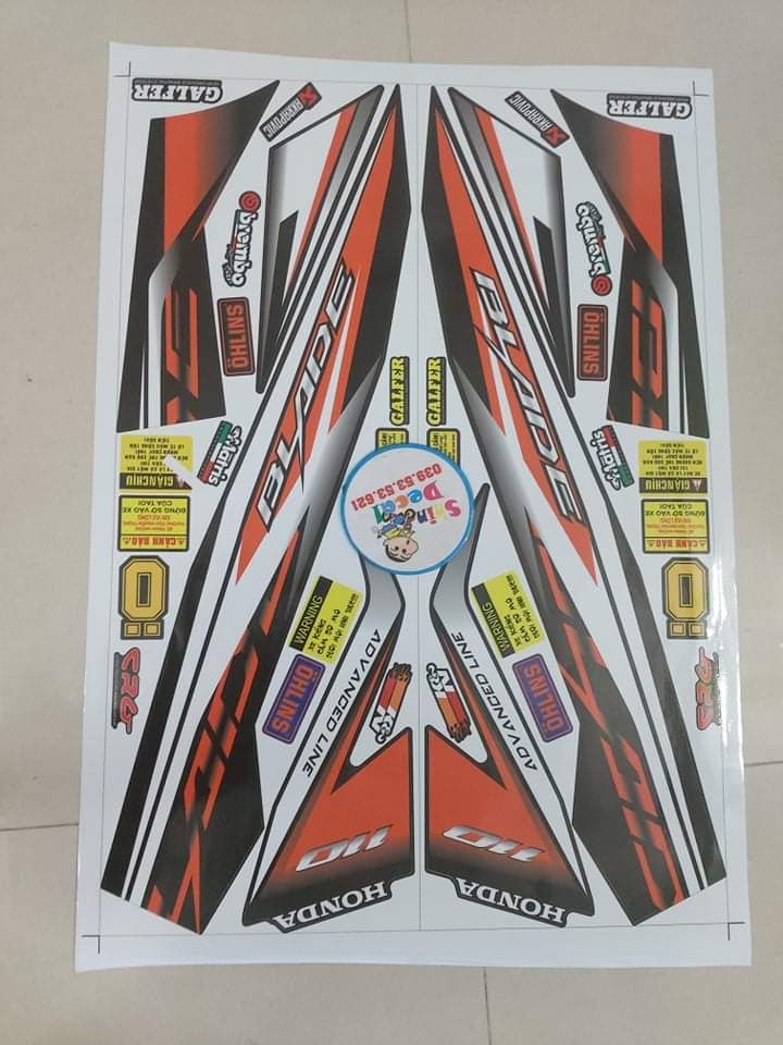 [HCM]Tem xe wave honda blade cam đen