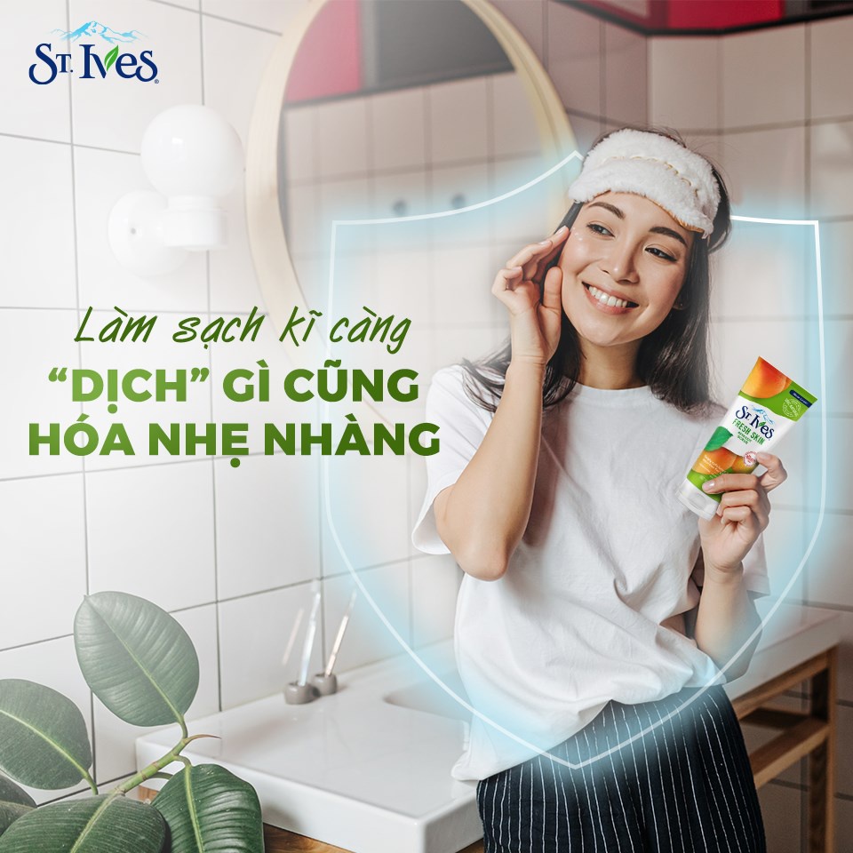 Sữa Rửa Mặt St.Ives Tẩy Tế Bào Chết 170G