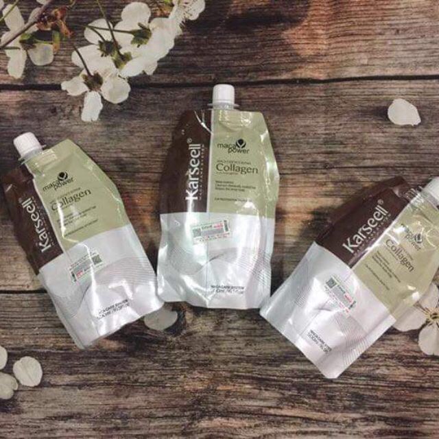 [HCM]Dầu Hấp - Ủ tóc - Xả Phục Hồi Tóc Collagen Karseell Maca Dạng Túi 500ML