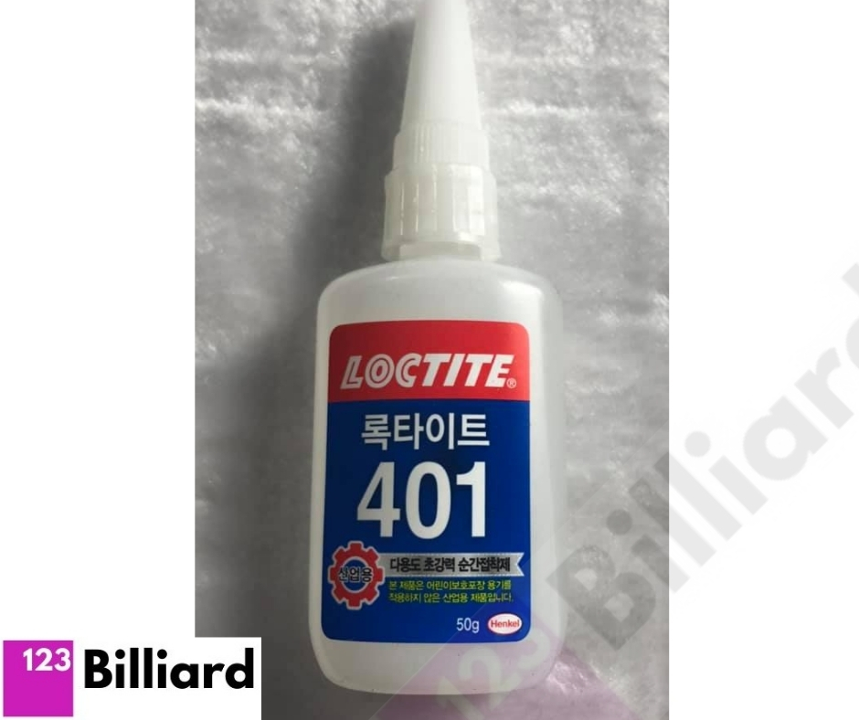 [HCM][SIÊU THỊ BIDA] Keo dán đầu cơ bida 401 Loctite 50g