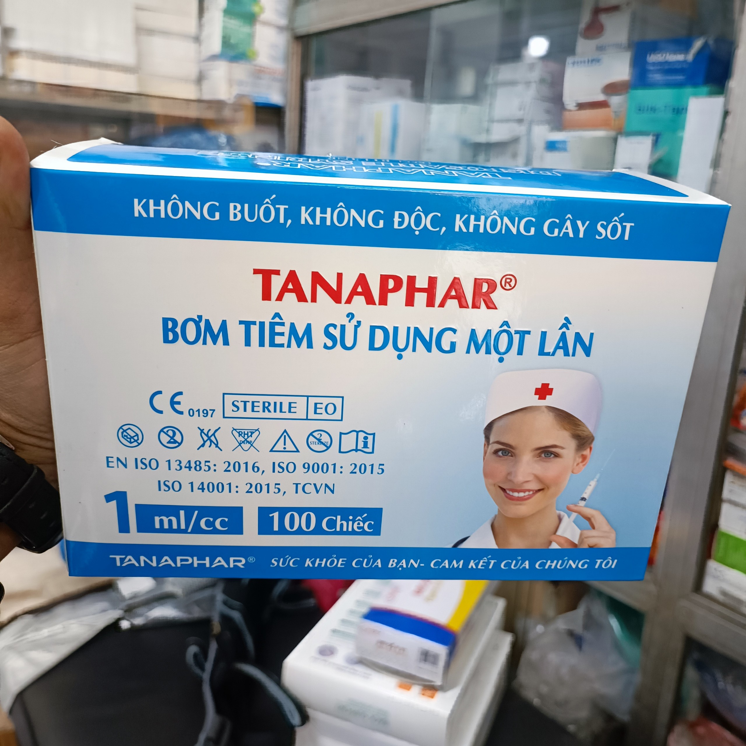 10 Bơm Tiêm 1ml 1cc 25G Sử Dụng 1 Lần