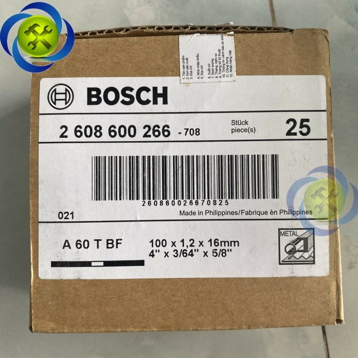 Đá cắt 100x1.2x16mm 2608600266 (1 viên)