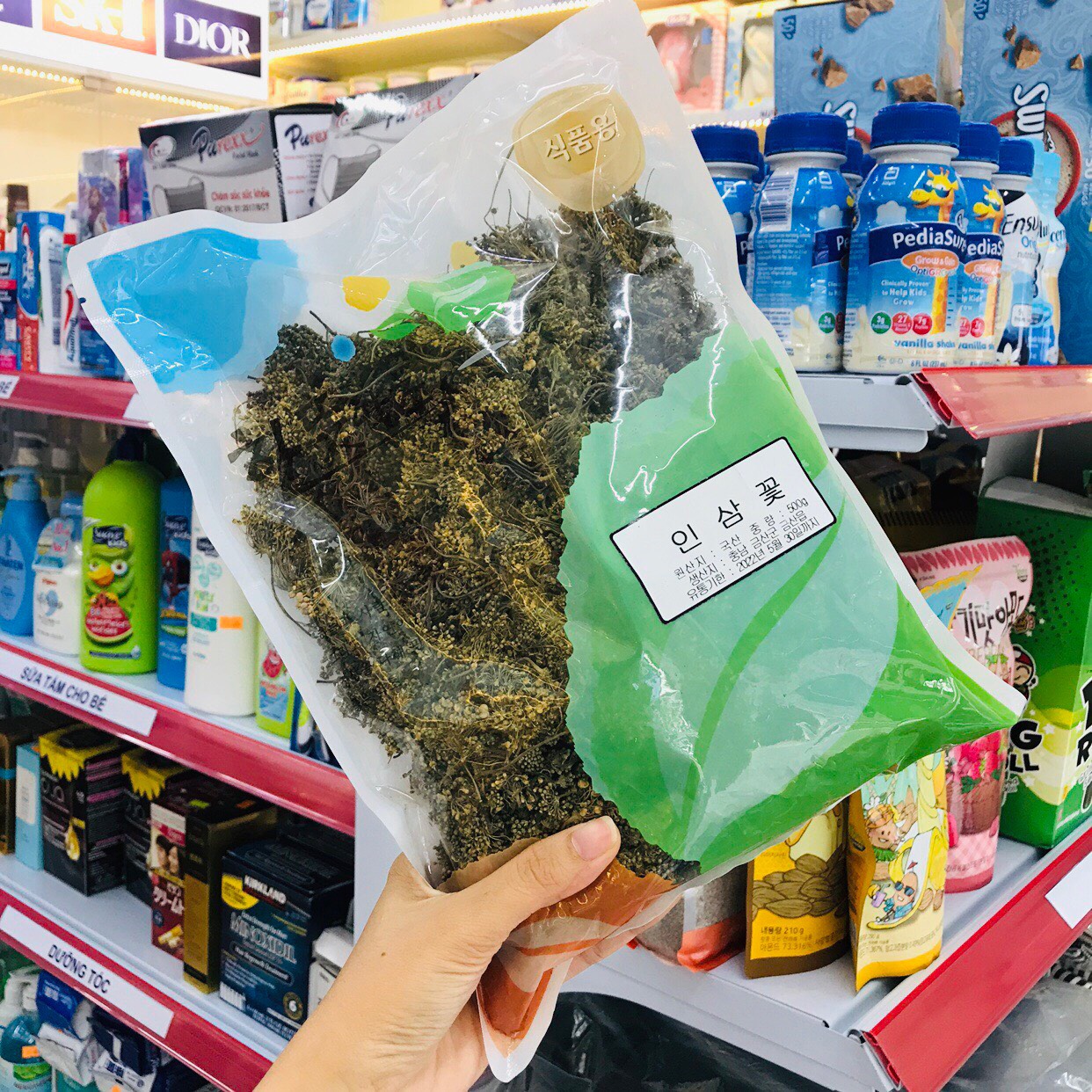 [Có tách lẻ] TRÀ HOA SÂM KHÔ HÀN QUỐC HÀNG CHÍNH HÃNG (Túi 500g)