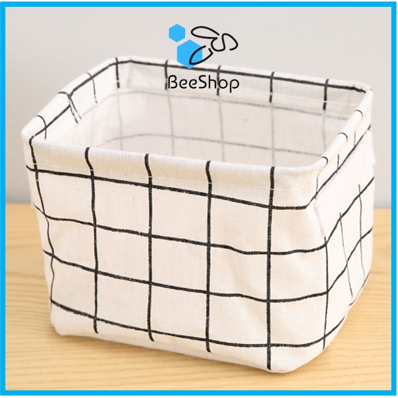 Giỏ vải đựng đồ đa năng size 20x16x14cm