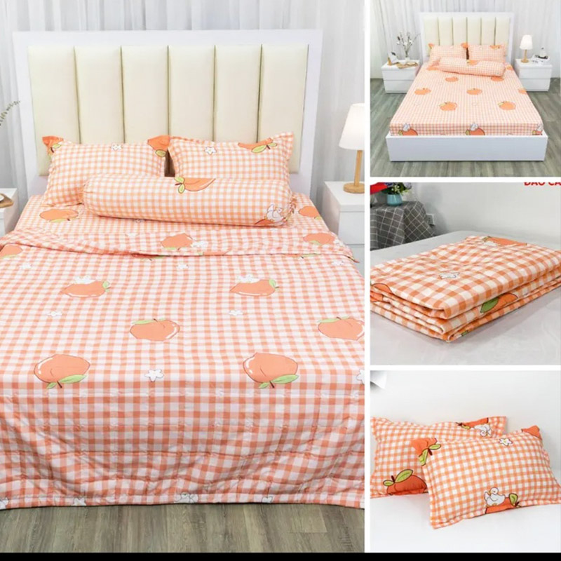 Bộ ga gối 3 món Poly Cotton siêu chất, siêu bền đẹp (Giá hủy diệt)