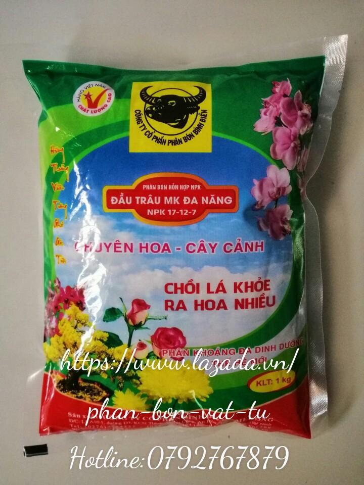 [HCM]PHÂN BÓN NPK CAO CẤP – ĐẦU TRÂU ĐA NĂNG NPK 17-12-7 . CHUYÊN HOA VÀ CÂY CẢNH . CHỒI  LÁ KHỎE – RA HOA NHIỀU