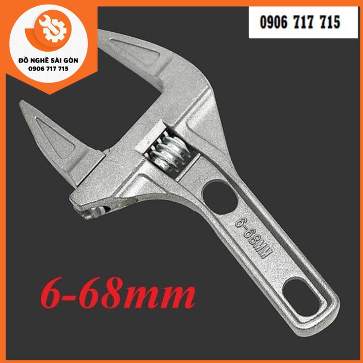 Mỏ lết miệng rộng 68mm - Cờ lê vặn dây cấp nước bằng hợp kim nhôm
