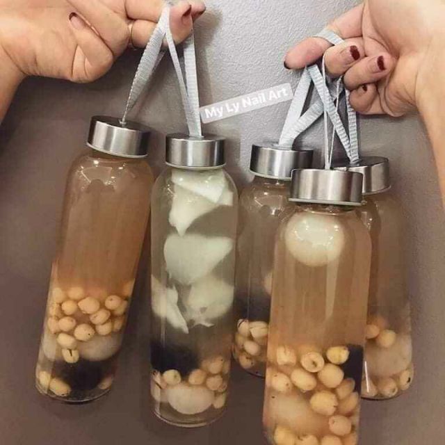 [HCM]BÌNH THỦY TINH ĐỰNG NƯỚC DETOX 500ML