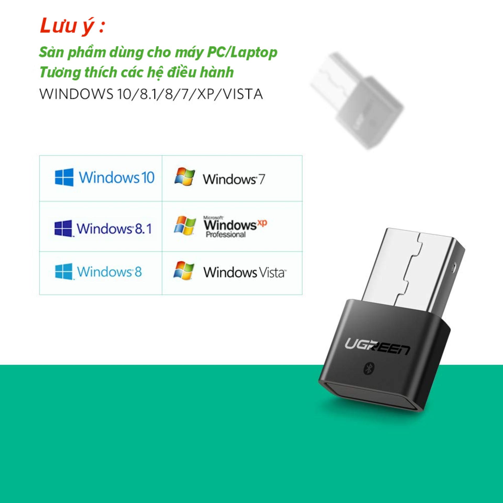 Thiết bị USB thu Bluetooth 4.0 UGREEN US192 30524 - Hãng phân phối chính thức