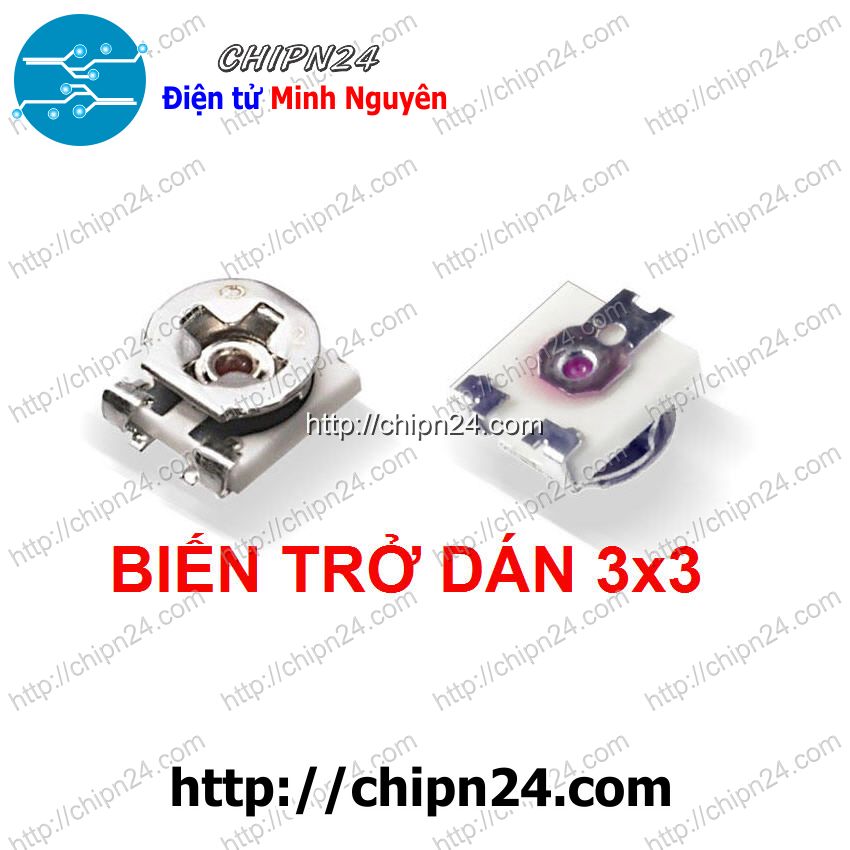 [3 con] (KG2) Biến Trở Dán 3x3 (500R/1K/3K/5K/10K/50K/100K/1M) - [Chọn Loại]