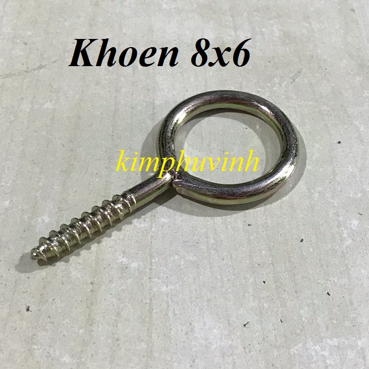 10 cái - khoen tròn - khoen vặn vít - khoen móc màn