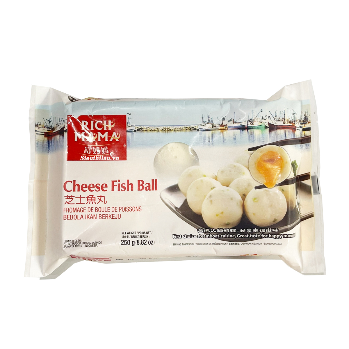 [Samy Food] [HCM SHIP 2H] Cá Viên Nhân Phô Mai RichMama 250g