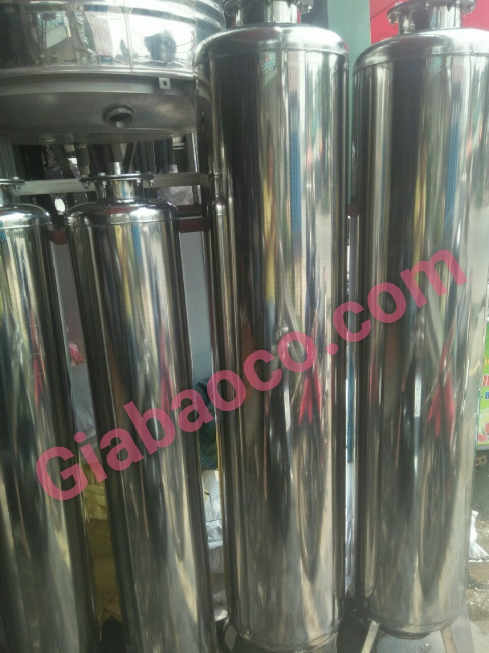 Vỏ Cột Lọc Nước Inox - Cột Lọc Inox- Dùng Van Mặt Bích- Đơn Giá / 1 Cột