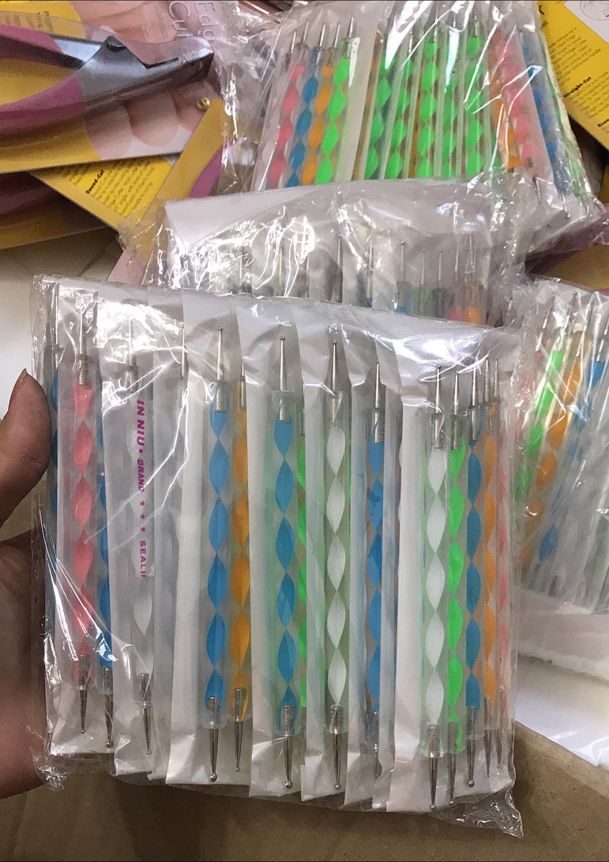 Set 5 cọ chấm bi đủ size