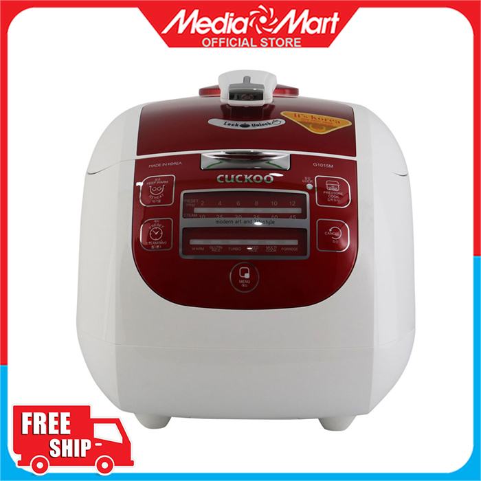 Nồi cơm áp suất đ.tử 1,8L Cuckoo CRP-G1015M-Đỏ-Kor
