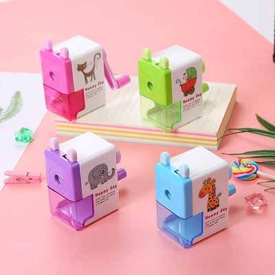 [HÀNG CÓ SẴN] Gọt bút chì quay tay tiện dụng cho bé, xoáy bút chì có quay tay cầm hình kute hàng cao cấp
