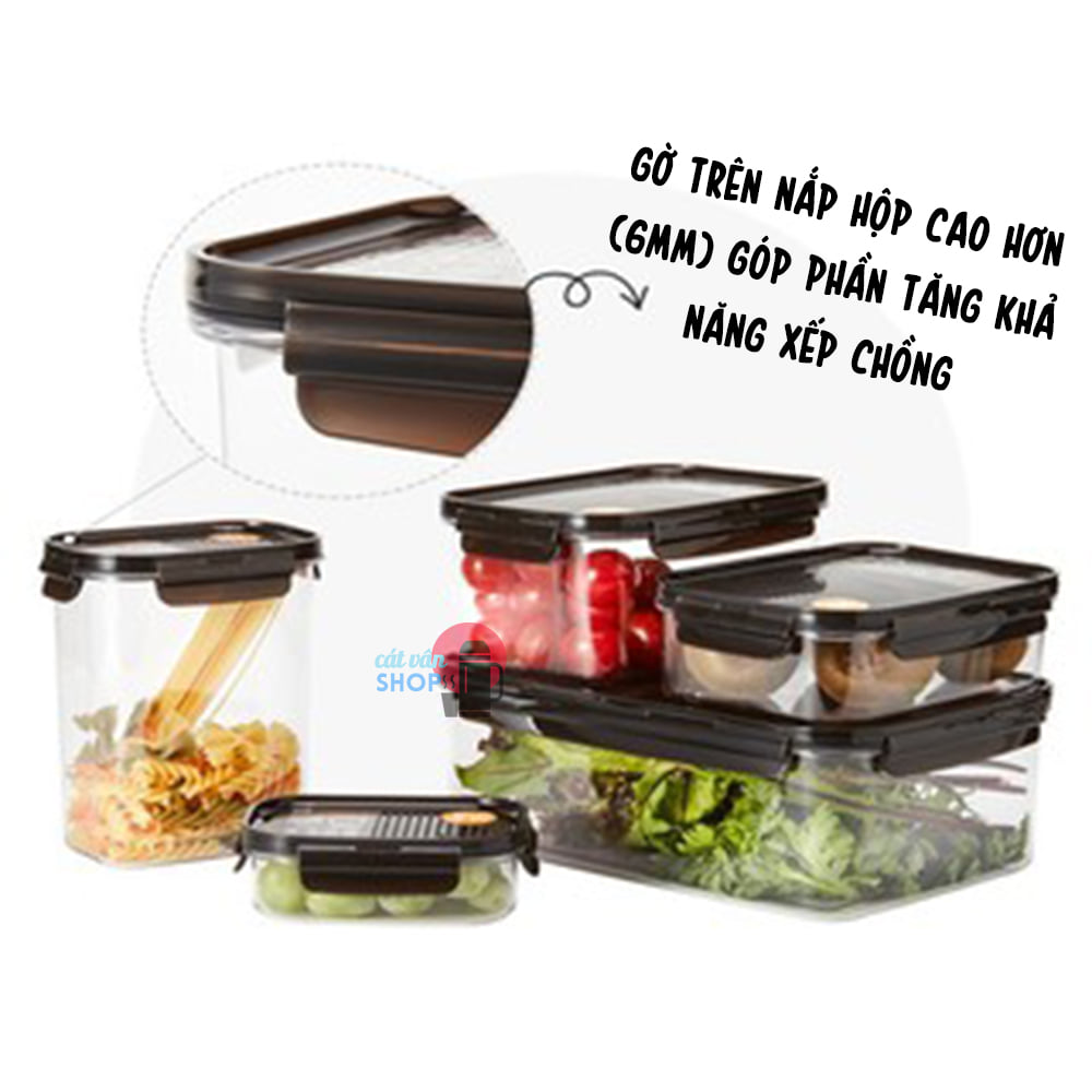 Hộp bảo quản thực phẩm hình chữ nhật Lock&Lock Bisfree Modular LBF40