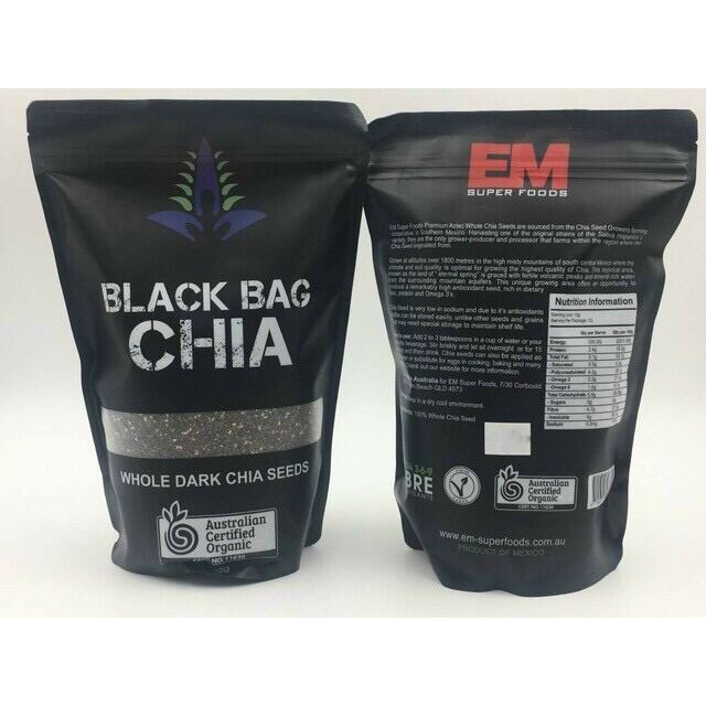 Hạt Chia đen Úc Black Bag Chia 500g
