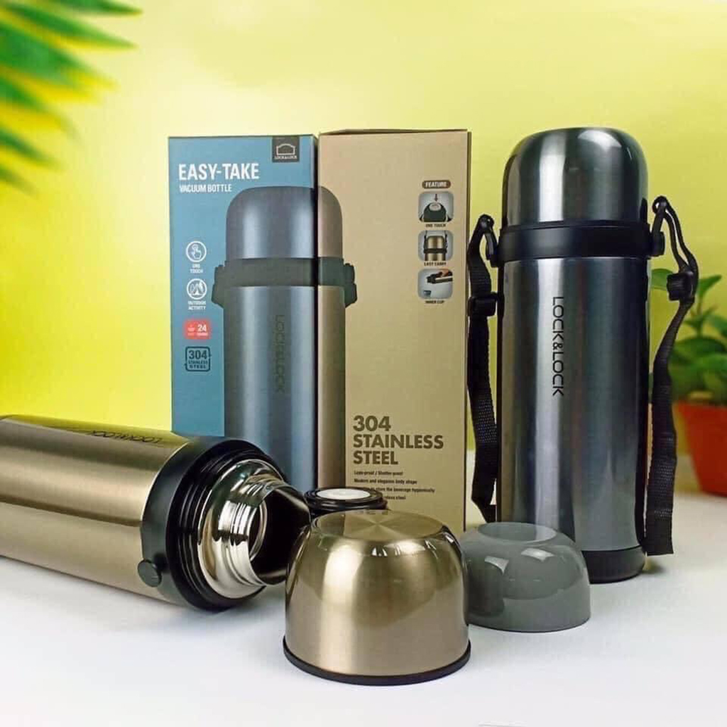 Bình giữ nhiệt Lock and Lock Easy Take LHC1439 1000ml chất liệu inox 304S Cao Cấp