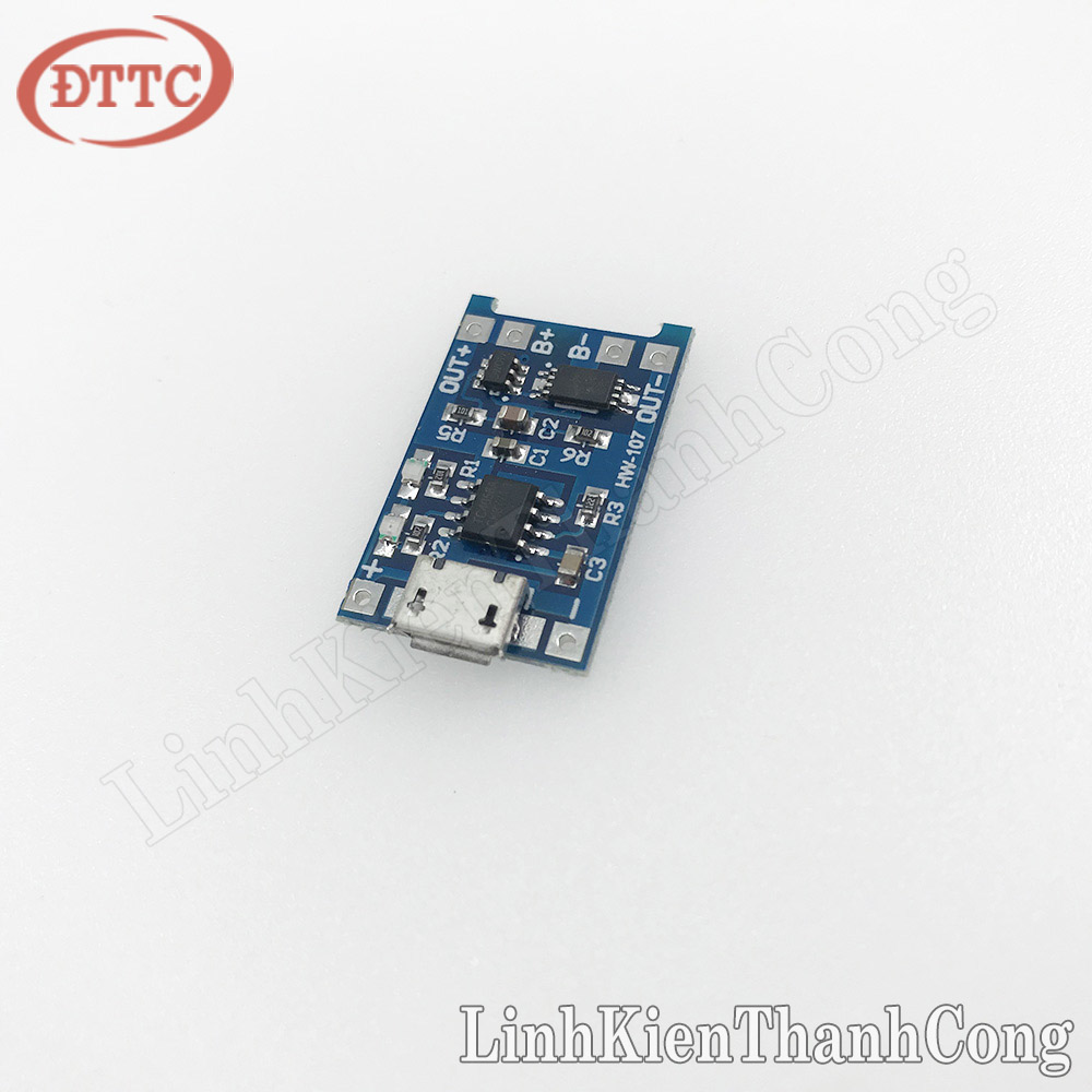 Mạch Sạc Pin TP4056 Có IC Bảo Vệ